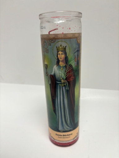 Saint Barbara Sticker Candle