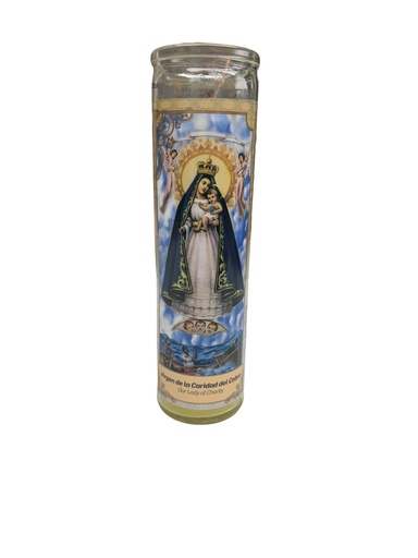 Our Lady Of Charity Sticker Candle