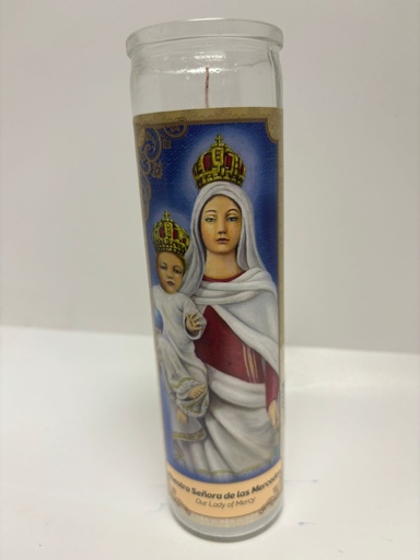 Our Lady Of Mercy Sticker Candle