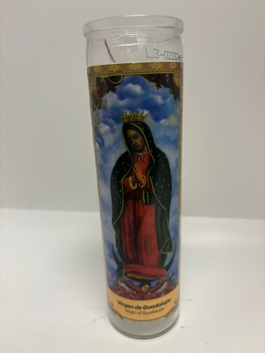 Virgin Of Guadalupe Sticker Candle