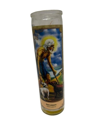 Saint Lazaro Sticker Candle