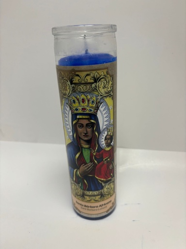 Saint Barbara Lecumi Sticker Candle