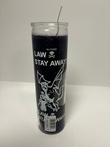 Law Stay Away Candle