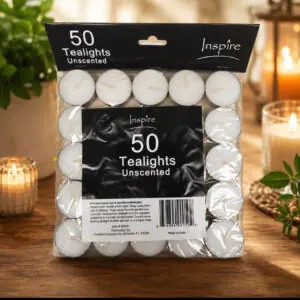 Velas Tealights Pack 50 unsented