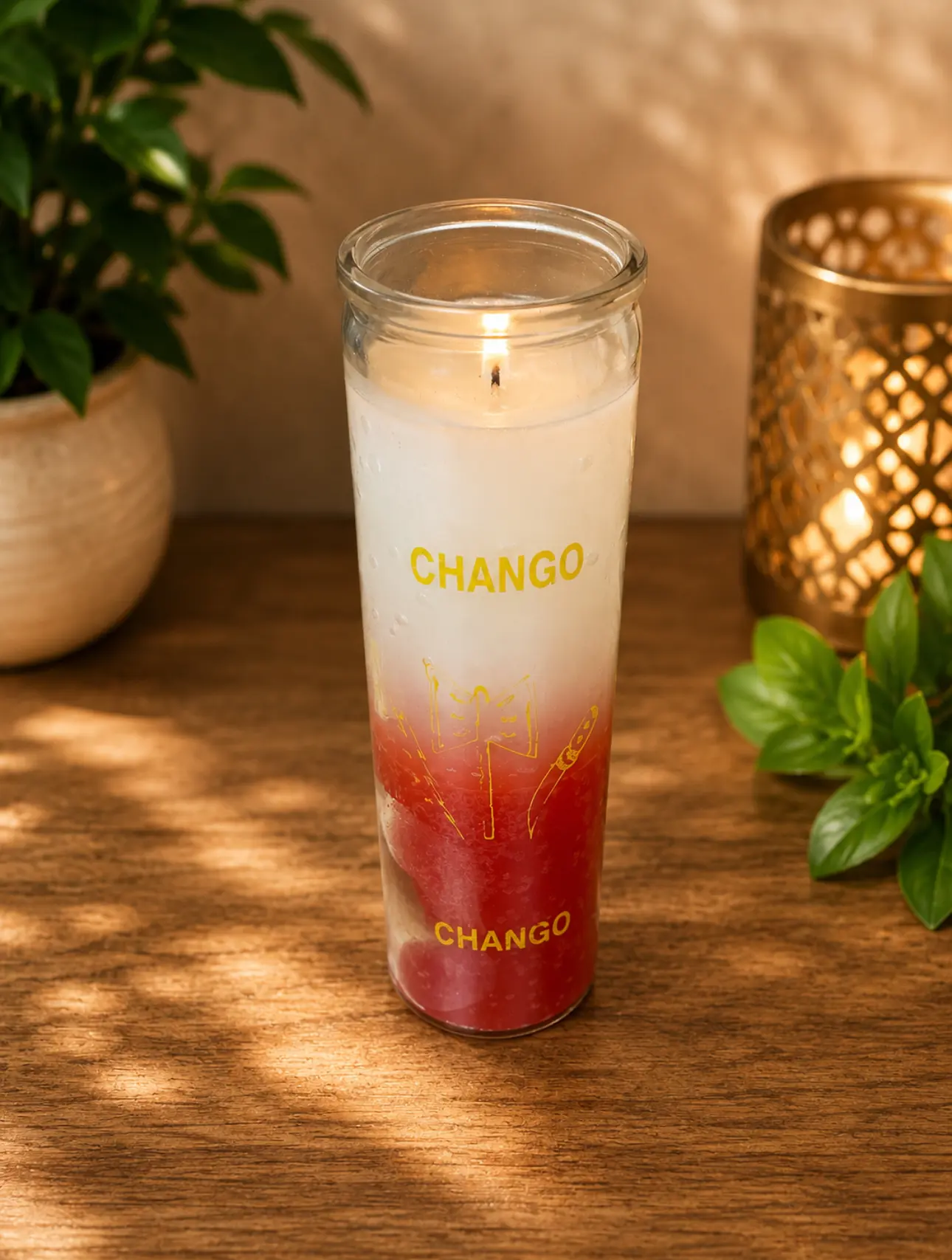 Vela 2 colores Shango Red-White