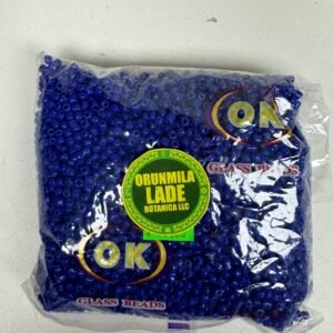 Cuenta de cristal azul marino