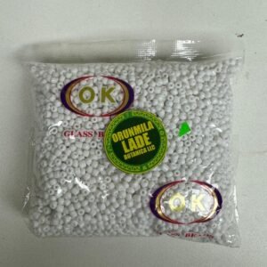 Cuenta de cristal blanca