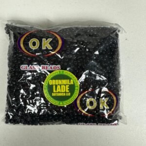 Cuenta de cristal negra