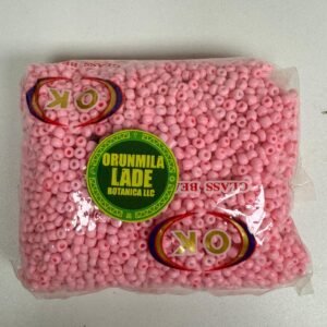 Cuenta de cristal rosa