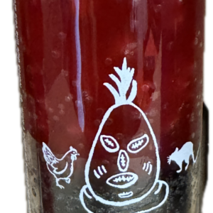 Vela 2 colores Eshu Rojo-Negro