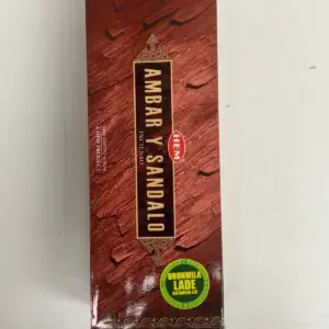 Ambar y Sandalo Incense Stick 6 Pack