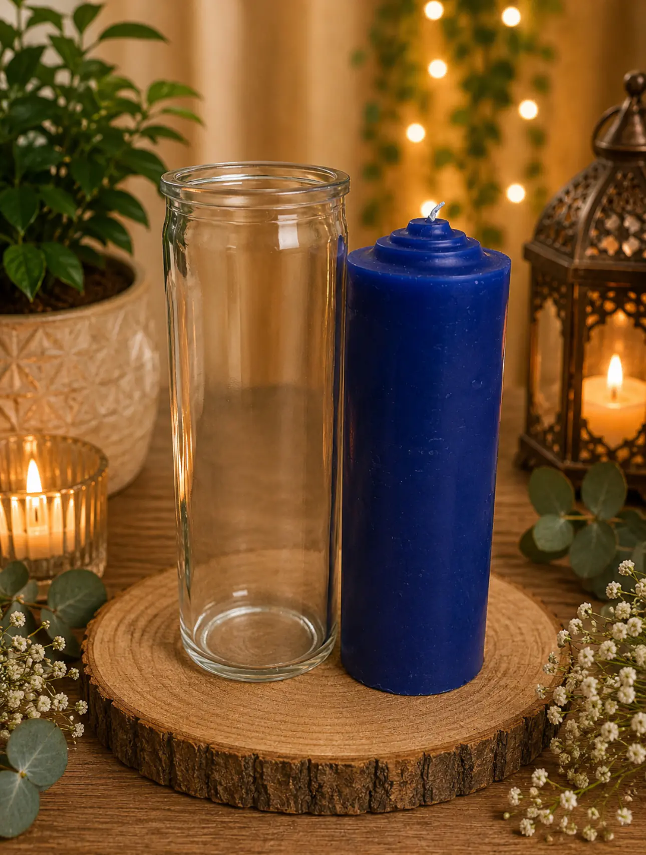 Vela pull out azul