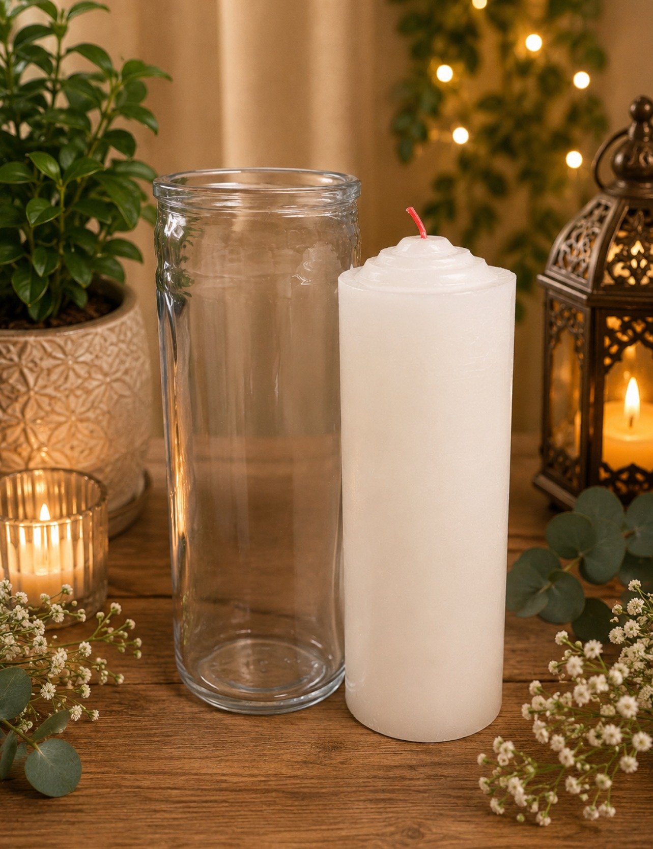 Vela pull out blanca