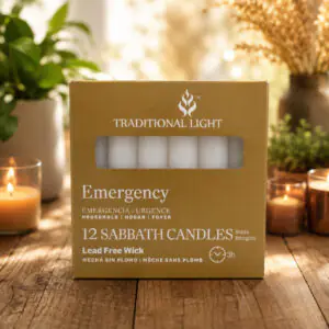 Velas de emergencia caja 12 sabbath  candles