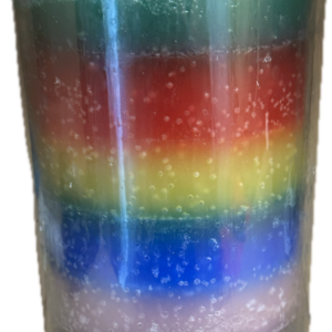 Vela 14 dias vidrio liso 7 colores