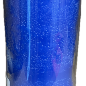 Vela 14 dias vidrio liso azul