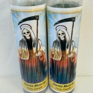 VELA DE SANTA MUERTE 7 COLORES 9 OZ JAR