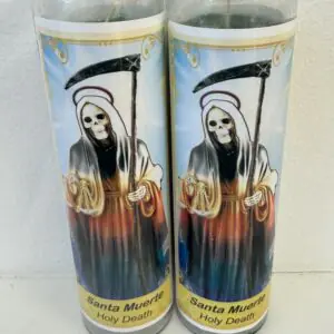 VELA DE SANTA MUERTE 7 COLORES 9 OZ JAR