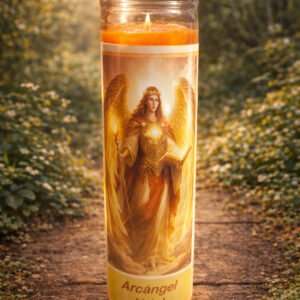 Vela arcángel Uriel 9 oz jar