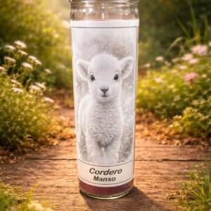Vela cordero manso  9 oz jar