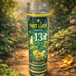 Vela de fast luck suerte rapida 9 oz jar