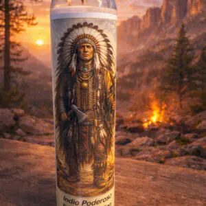 Vela Indio Poderoso 9 oz jar