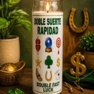 Vela Doble suerte rápida 9 oz jar
