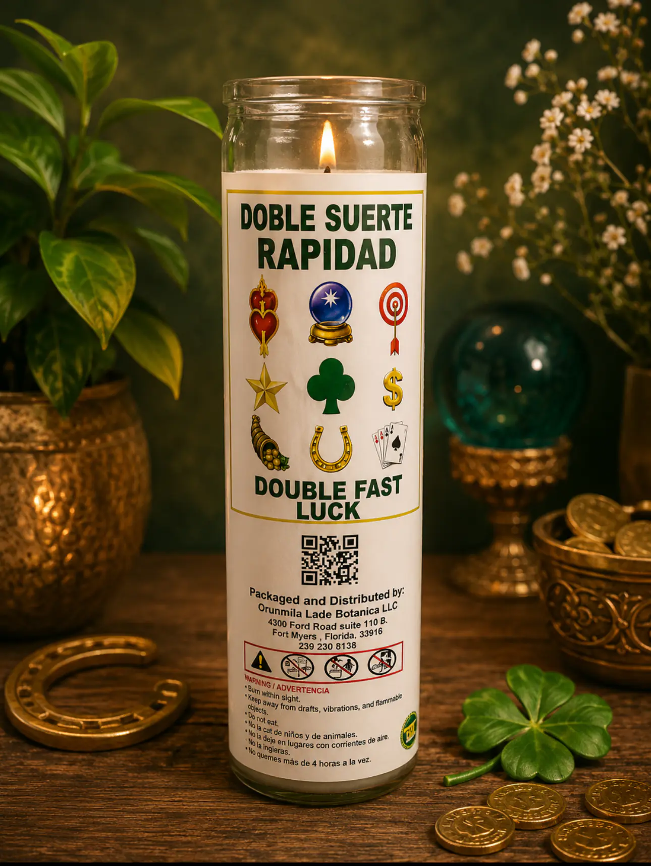 Vela Doble suerte rápida 9 oz jar - Image 3