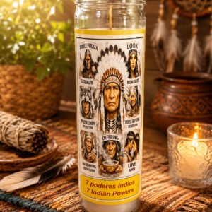 Vela 7 Poderes Indios 9 oz jar