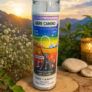 Vela Abre Camino 7 Colores 9 oz jar Open Road 7 Colors candle