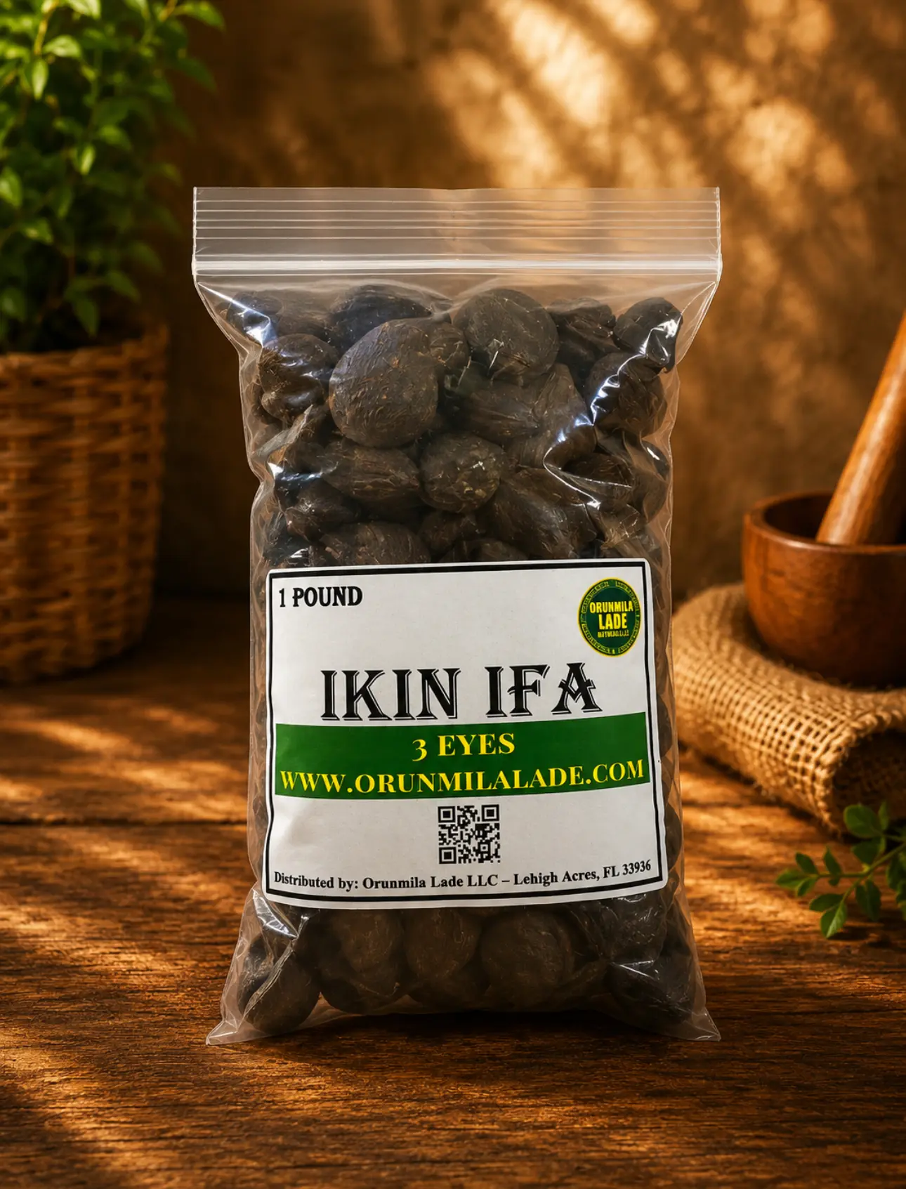 Ikin Ifa 3 ojos por libra