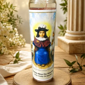 Vela Santo Nino De Atocha 9 oz jar holy child of atocha