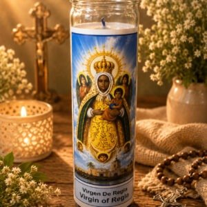 Vela Virgen de Regla 9 oz jar Virgin of Regla