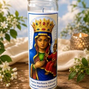 Vela Santa Barbara Africana 9 oz jar Saint Barbara Lucumi