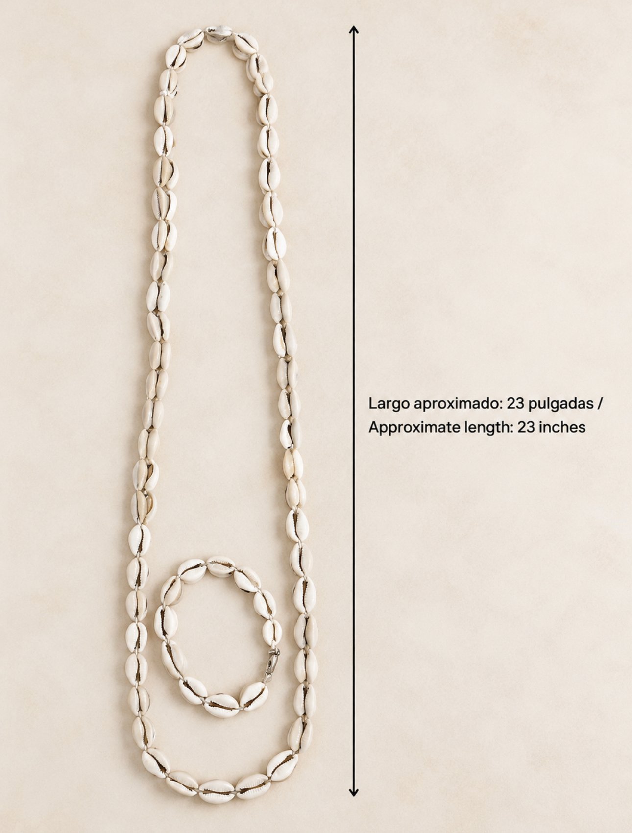 Collar de Caracoles Tejido orisha Aje / Ileke Aje Cowries with idde - Imagen 2