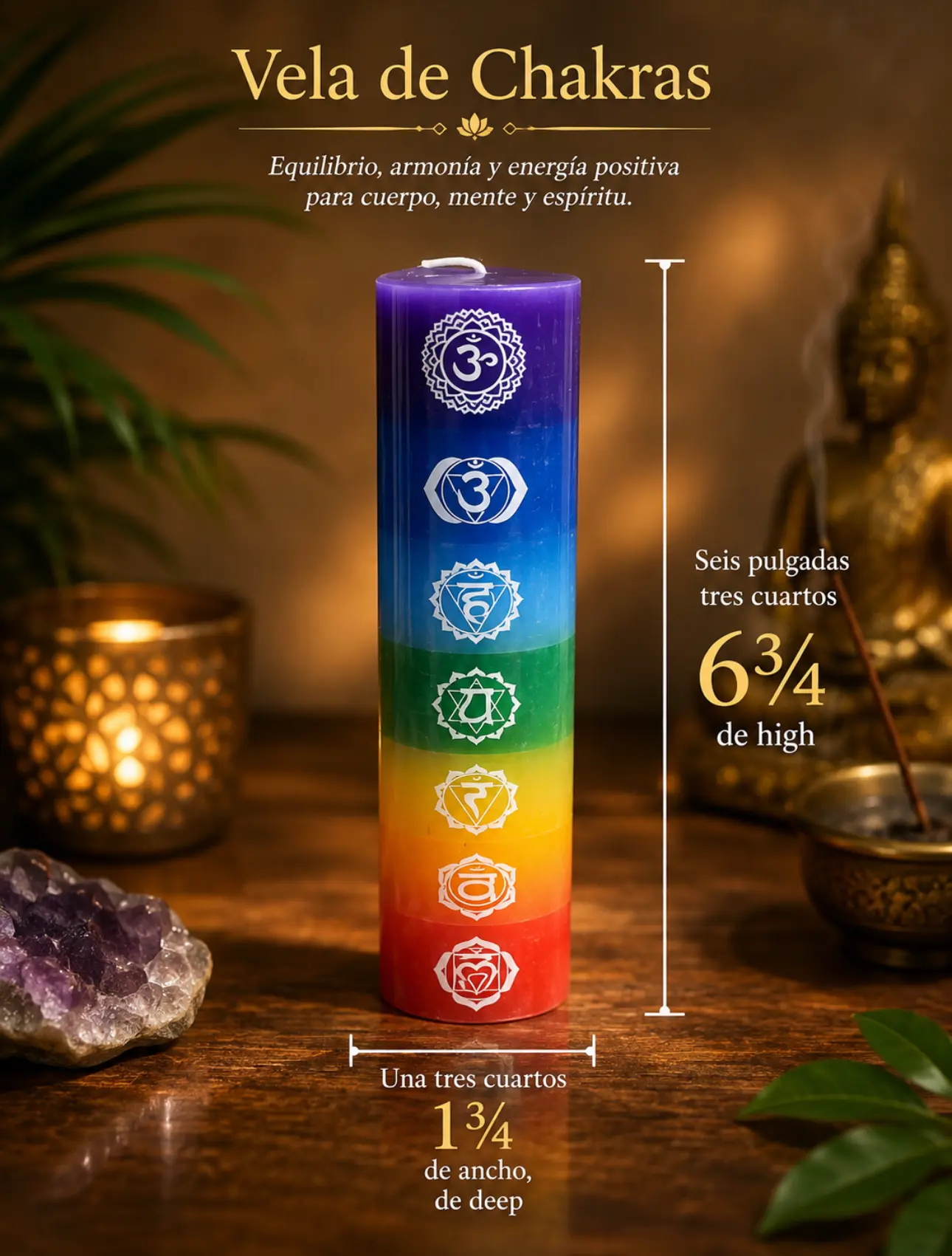 Vela exotéricas 7 chakras