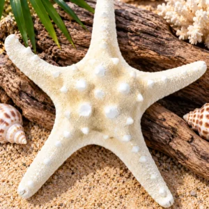 Estrella de mar starfish off white knobby
