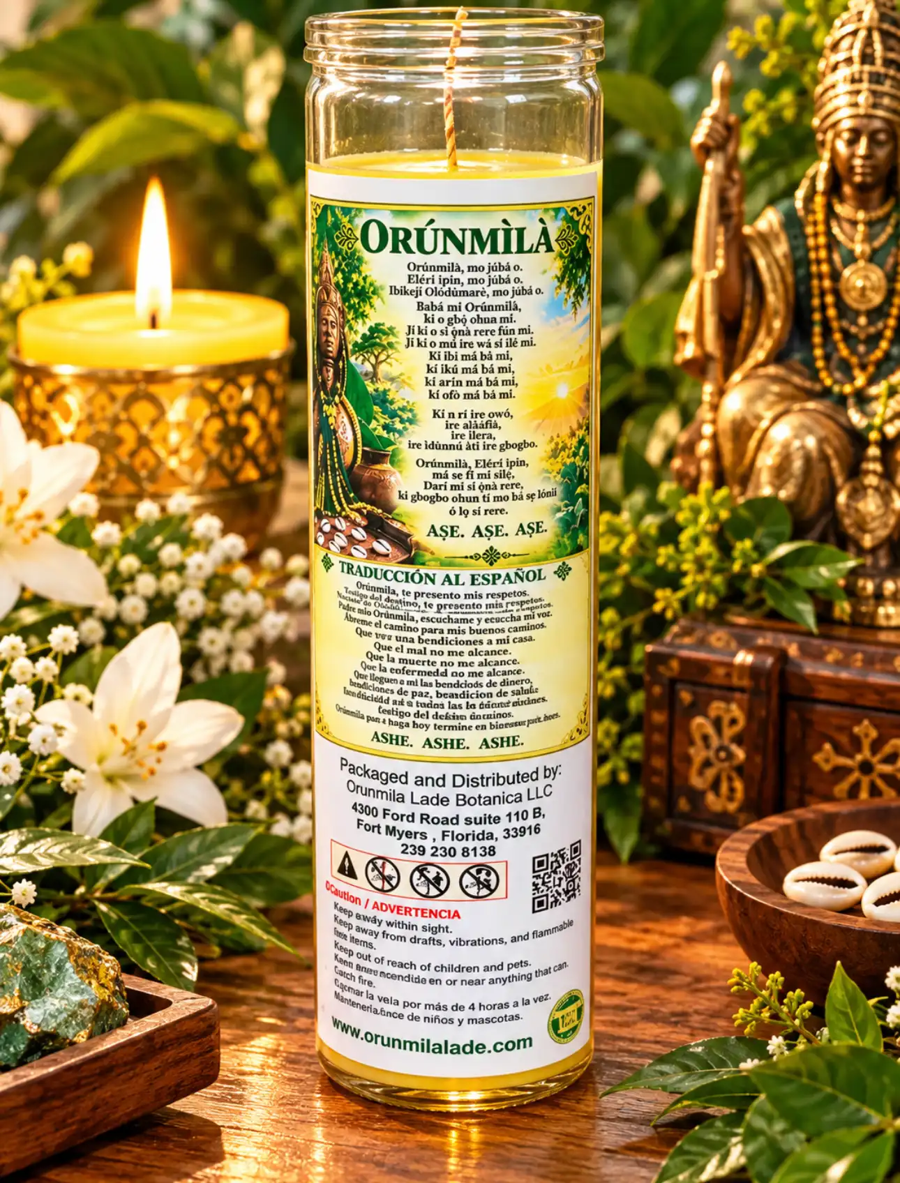 Vela Orunmila 9 oz jar - Imagen 2